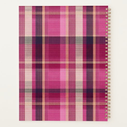 Custom Planner Gingham Pattern Style プランナー手帳 (裏面)