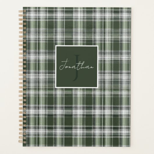 Custom Planner Gingham Pattern Style プランナー手帳 (正面)