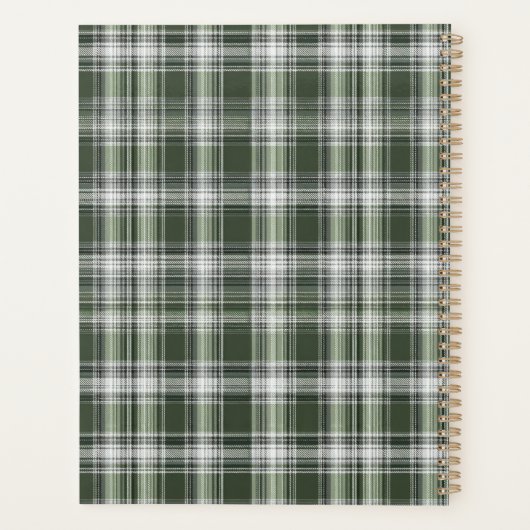 Custom Planner Gingham Pattern Style プランナー手帳 (裏面)