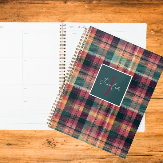 Custom Planner Gingham Pattern Style プランナー手帳