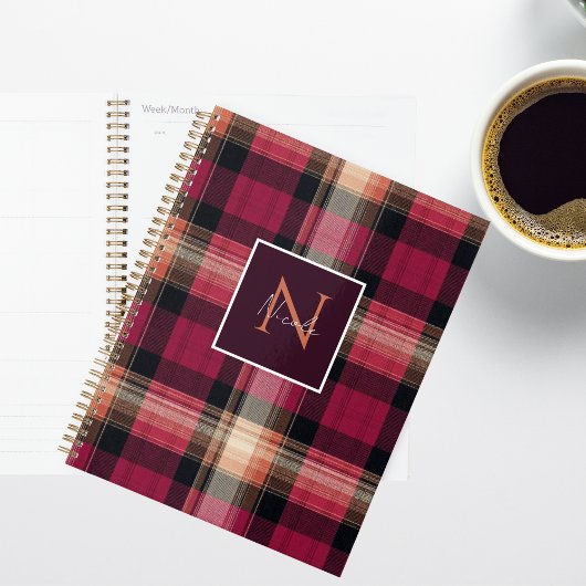 Custom Planner Gingham Pattern Style プランナー手帳