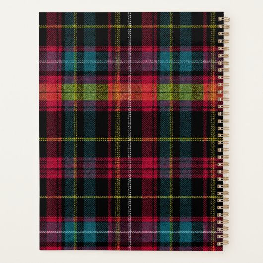 Custom Planner Gingham Pattern Style プランナー手帳 (裏面)