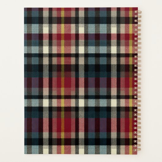 Custom Planner Gingham Pattern Style プランナー手帳 (裏面)