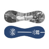 Custom Player Team Logo 2 Photo Blue 野球ボール (パネル)