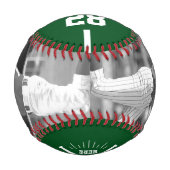 Custom Player Team Logo 2 Photo Green 野球ボール (正面)
