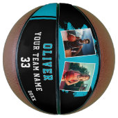 Custom Player's Name Number Team 2 Photo バスケットボール (縦)