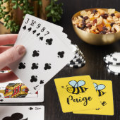 Custom playing cards with cute honey bee logo トランプ (インサイチュ)