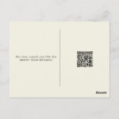 Custom Playlist Photo and Song QR Code PostCard  ポストカード (裏面)