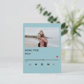 Custom Playlist Photo and Song QR Code PostCard ポストカード (スタンド正面)