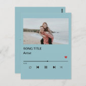 Custom Playlist Photo and Song QR Code PostCard ポストカード (正面/裏面)