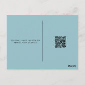 Custom Playlist Photo and Song QR Code PostCard ポストカード (裏面)