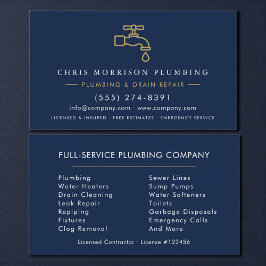 Custom Plumber  名刺