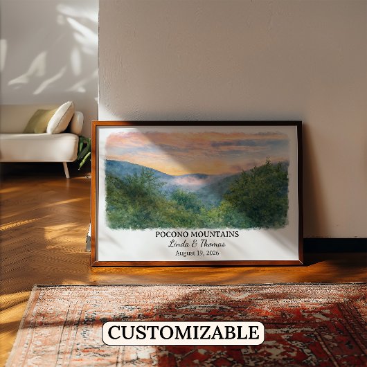 Custom Pocono Mountains Wall Art, Pennsylvania ポスター