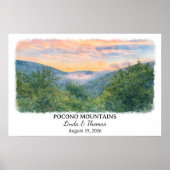 Custom Pocono Mountains Wall Art, Pennsylvania ポスター (正面)