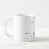 Custom Poem Thank You コーヒーマグカップ (左)