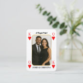 Custom Poker Cards, Royal Pair Couple Gift コーリングカード (スタンド正面)