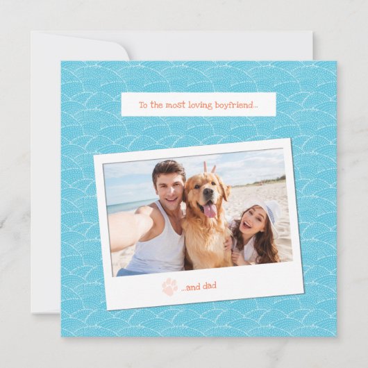 Custom Polaroid Style Photo Card for Boyfriend シーズンカード (正面)