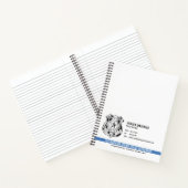 Custom Police Department Law Enforcement Logo ノートブック (内部)