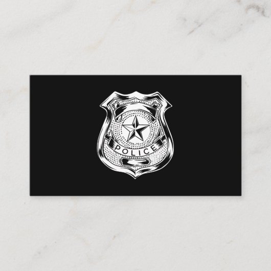 Custom Police Department Law Enforcement Logo 名刺 (正面)