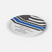 Custom Police Retirement Party ペーパープレート (アングル)