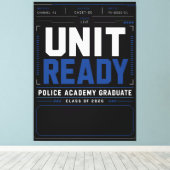 Custom Police Unit Ready 2026 Name Design キャンバスプリント (インサイチュ (ウッドフロア))