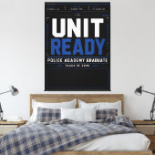 Custom Police Unit Ready 2026 Name Design キャンバスプリント (インサイチュ (寝室))