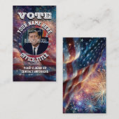 Custom Political Campaign Template 名刺 (正面/裏面)