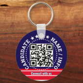 Custom Political Election Campaign Candidate Name キーホルダー (裏面)