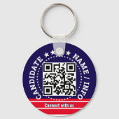 Custom Political Election Campaign Candidate Name キーホルダー (裏面)