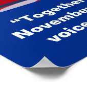 Custom Politics Campaign Template ポスター (角)