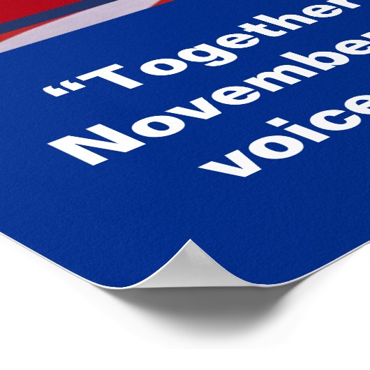 Custom Politics Campaign Template ポスター (角)