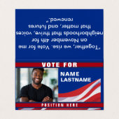 Custom Politics Campaign Template 名刺 (外部フラット)