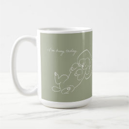 Custom Poodle Dog Mom Mug - Funny I'm Busy Today  コーヒーマグカップ
