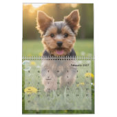 Custom Poppy Dog 2026 Calendar カレンダー (2月 2027)