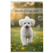 Custom Poppy Dog 2026 Calendar カレンダー (カバー)