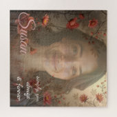 Custom Portrait for Her – Personalized Photo Gift ジグソーパズル (横)