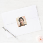 Custom Portrait for Her – Personalized Photo Gift スクエアシール (封筒)