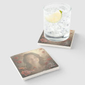 Custom Portrait for Her – Personalized Photo Gift ストーンコースター (横)