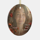 Custom Portrait for Her – Personalized Photo Gift セラミックオーナメント (右)