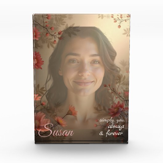 Custom Portrait for Her – Personalized Photo Gift フォトブロック (正面)