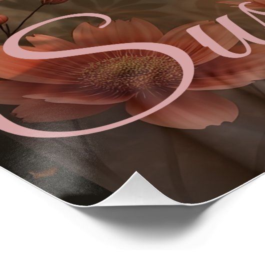 Custom Portrait for Her – Personalized Photo Gift ポスター (コーナー)