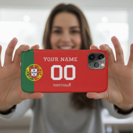 Custom Portugal Football Flag Case - Personalized  Case-Mate iPhoneケース