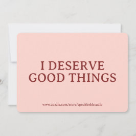 Custom Positive Affirmation Card for Women シーズンカード