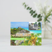 CUSTOM POSTCARDS- CANCUN COLLAGE 4 ポストカード (スタンド正面)