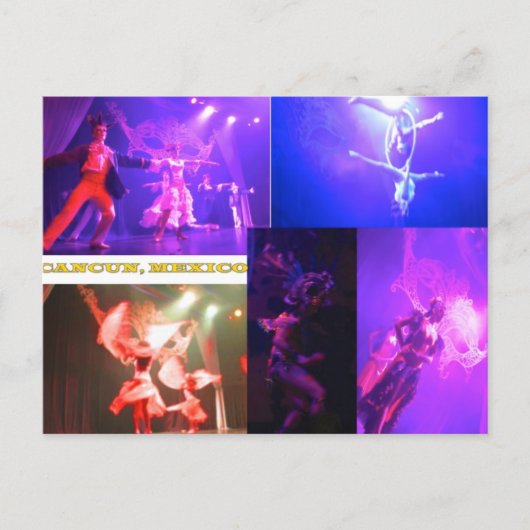CUSTOM POSTCARDS- CANCUN COLLAGE 7 ポストカード (正面)