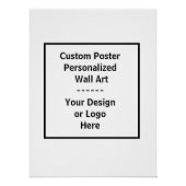 Custom Poster – Personalized Wall Art ポスター (正面)