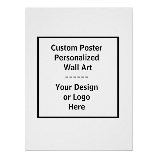 Custom Poster – Personalized Wall Art ポスター (正面)
