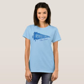 Custom Pre-K School Pennant Teacher Name Blue Tシャツ (正面フル)