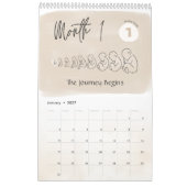 Custom Pregnancy Calendar, 9 Months Maternity カレンダー (1月 2027)