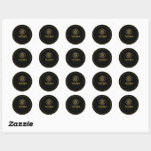 Custom Premium Round Business Logo Sticker ラウンドシール (シート)